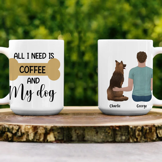 Coffee & Dog | Ceramic Mug for Man